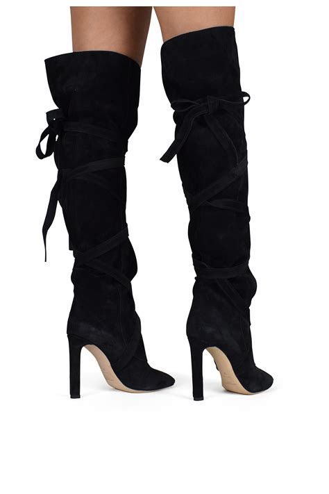 saint laurent thigh high boots.